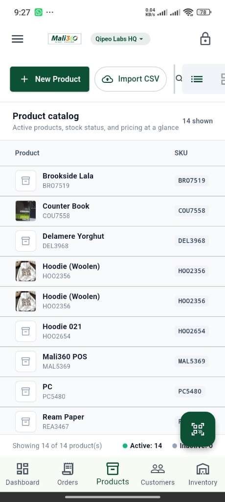 Mali360 POS App